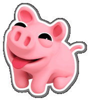 Rosa Pig Sticker