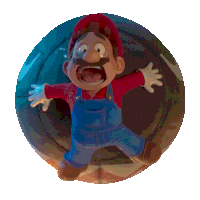 Screaming Mario Sticker - Screaming Mario Chris Pratt Stickers
