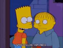 Smells Like Hotdogs GIF - Smells Like Hotdogs The Simpsons GIFs