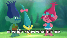 He Wont Know What Hit Him Poppy GIF - He Wont Know What Hit Him Poppy Branch GIFs