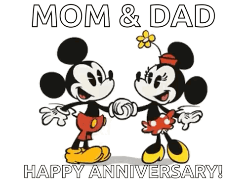 Happy Wedding Anniversary Minnie And Mickey Mouse GIF - Happy Wedding  Anniversary Minnie And Mickey Mouse Kiss - Discover & Share GIFs