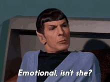 Emotional Isnt She Spock GIF - Emotional Isnt She Spock Star Trek GIFs