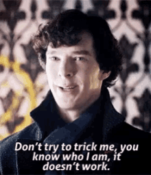 Sherlock Holmes Dont Try To Trick Me GIF - Sherlock Holmes Dont Try To Trick Me Doesnt Work GIFs
