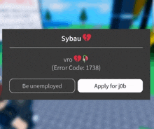 a screen that says apply for job and be unemployed on it