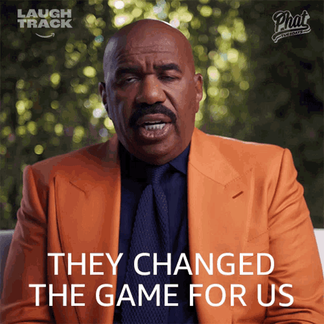 They Changed The Game For Us Steve Harvey GIF - They Changed The Game For Us Steve Harvey Phat Tuesdays GIFs