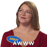 Awww Ashley Sticker - Awww Ashley Family Feud Canada Stickers