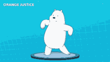 we bare bears ice bear dancing dance orange justice