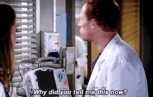 greys anatomy owen hunt why did you tell me this now why did you just tell me this why didnt you tell me before