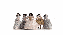 Eighteenth Century Ballgowns Rhythmic Dancing GIF