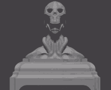 Skull 3d Print GIF - Skull 3d Print Scifi GIFs