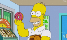 Homer Simpson Donut GIF - Homer Simpson Donut Food GIFs