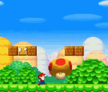 Mario Mega Mushroom GIF - Mario Mega Mushroom Mushroom GIFs