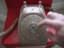 old phone rotary dial telephone