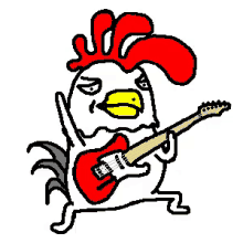 酉年 お正月 あけましておめでとう GIF - Chicken Rooster Rockstar GIFs
