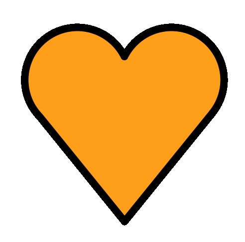Oranje Onsoranje Sticker - Oranje Onsoranje Heart Stickers
