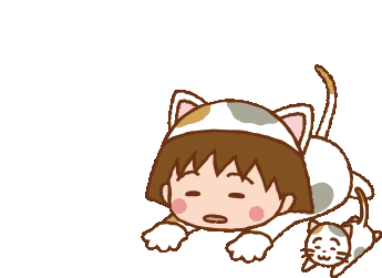まる子 Cat Sticker - まる子 Cat Rolling Stickers