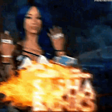 Sasha Banks Smack Down Womens Champion GIF - Sasha Banks Smack Down Womens Champion Wrestle Mania GIFs
