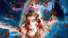 Good Morning Shower Of Roses GIF - Good Morning Shower Of Roses Greetings GIFs