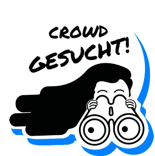 Crowd Gesucht Crowdfunding Sticker - Crowd Gesucht Crowd Crowdfunding Stickers