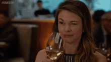 Sipping Wine GIF - Sutton Foster Ew Younger Tv GIFs