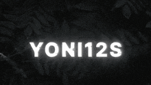 a black background with yellow letters that say yon12n1