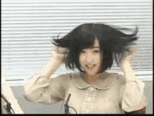 Ayane Sakura GIF - Hair Fluff Ayane Sakura GIFs