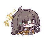 a cartoon girl with long hair and glasses is laying down on the ground .