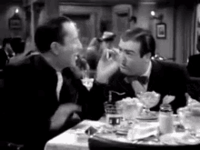 Take It Easy Abbott And Costello GIF - Take It Easy Abbott And Costello Dinner GIFs
