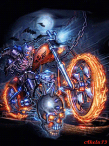 Ghost Rider Skull GIF - Ghost Rider Skull Motor GIFs