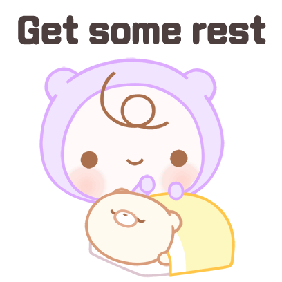 Baby Cute Sticker - Baby Cute Rest Stickers
