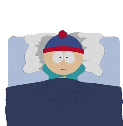 Lying In The Bed Stan Marsh Sticker - Lying In The Bed Stan Marsh South Park Stickers