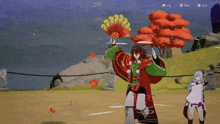 a screenshot of a video game with a log and skip button