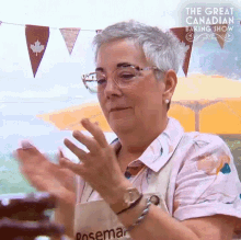 Clapping Hands Rosemary GIF - Clapping Hands Rosemary The Great Canadian Baking Show GIFs