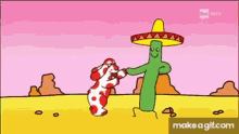 Pimpa Pimpa Dancing With Cactus GIF