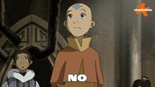 a nickelodeon cartoon of a boy saying no