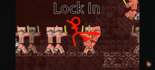 a screenshot of a video game with the words lock in