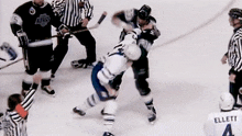 Toronto Maple Leafs Fight GIF - Toronto Maple Leafs Fight Wendel Clark GIFs