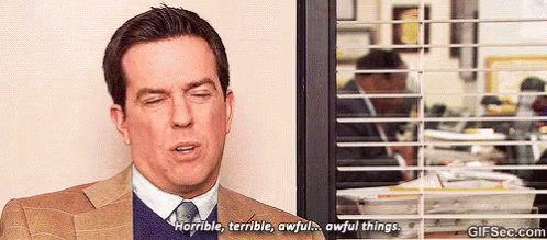Horrible, Terrible, Awful GIF - Awful Sarcastic The Office - Discover &  Share GIFs