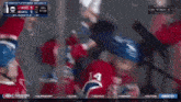 a hockey game is being shown on tnt