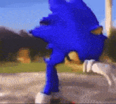 a blurry picture of sonic the hedgehog from the video game sonic the hedgehog