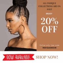 Indique Hair 20off On Hair GIF