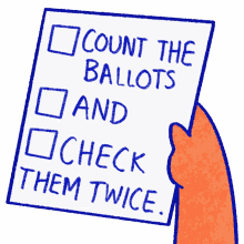 count the ballots check them twice count every vote election2020 2020election