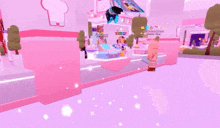 a screenshot of a video game shows a girl standing in front of a sign that says ' a '