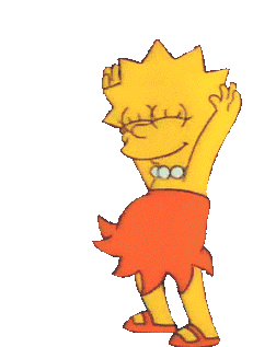 Dance Moves Sticker - Dance Moves Lisa Simpson Stickers