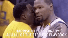 Green Durant GIF - Green Durant Harrison Telling Brady Allll Of The Steelers Playbook GIFs