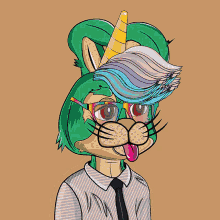 a zebra wearing glasses and a clown hat
