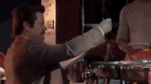 Ron Smile GIF - Parks And Recreation Buffet Food GIFs