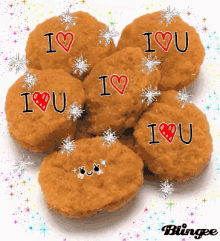 chicken nuggets nuggets i love you