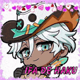 a drawing of a person with the name sifa de haku on it