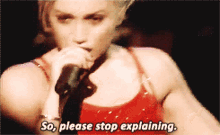 Gwen Stefani So Please Stop Explaining GIF - Gwen Stefani So Please Stop Explaining Dont Speak GIFs